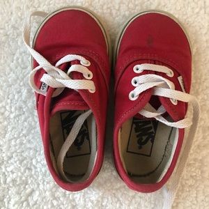 Toddler vans shoes, size 5.5